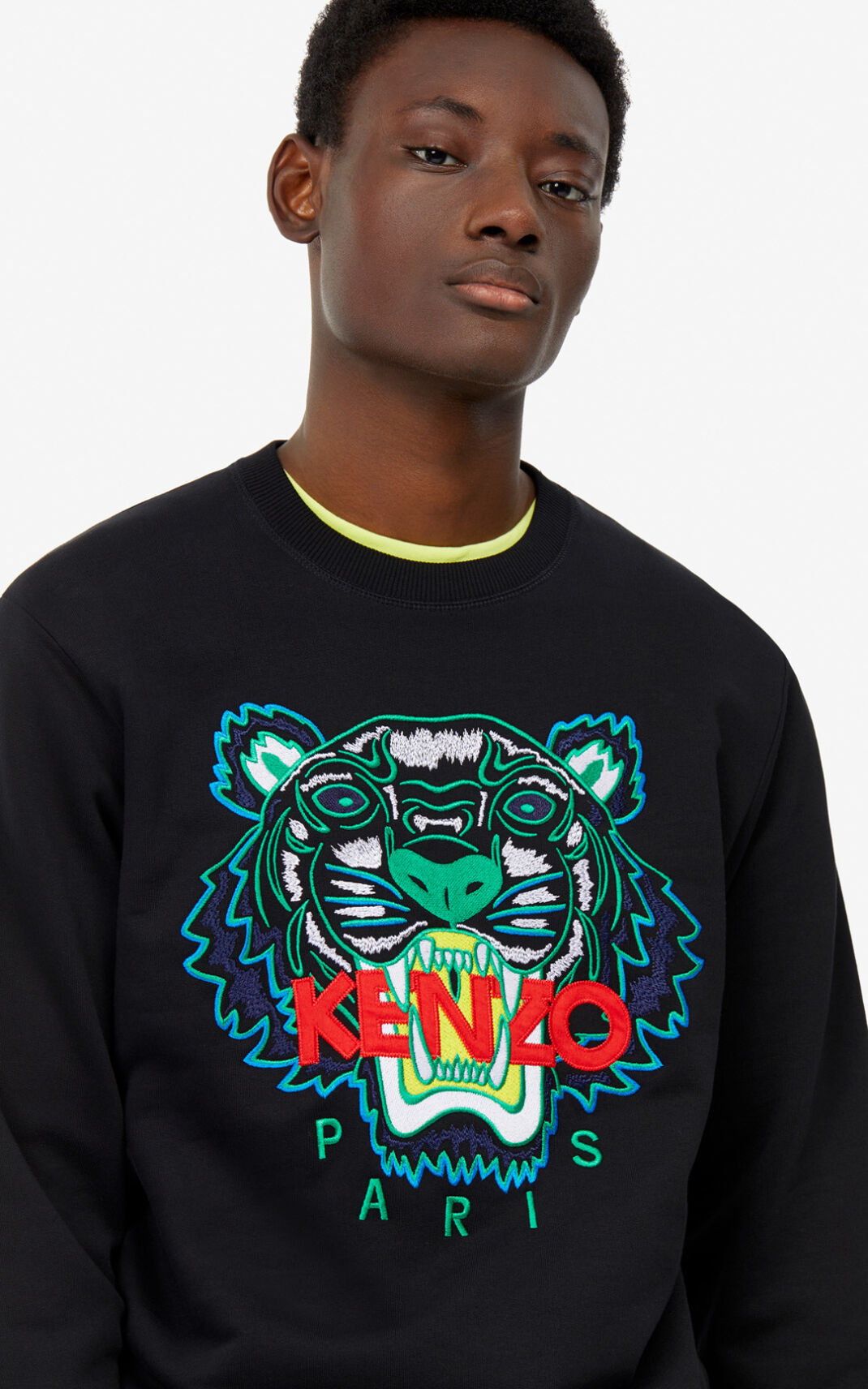 Kenzo Tiger Sweatshirt Herre - Sort DK-725388